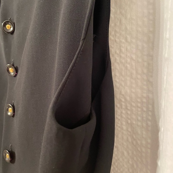 Vintage Maud Defossez Paris black blouse size 42 / US 20 - Picture 3 of 5